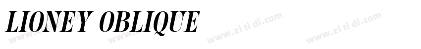 Lioney Oblique字体转换